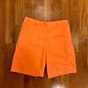 Jones New York Sport Orange Peach Cotton Sexy Shorts 5-Pocket Style Size 6